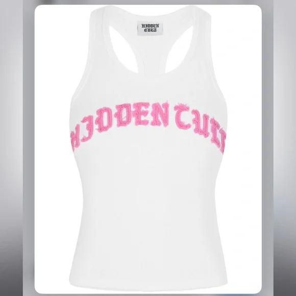 EXTREMELY RARE hidden cult distressed pink tank top - Picture 6 of 6